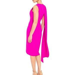 NWOT Black Halo Janella Sheath Vibrant Pink Dress - Sz 8